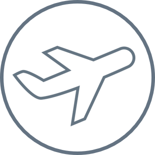 Icon showing aircraft